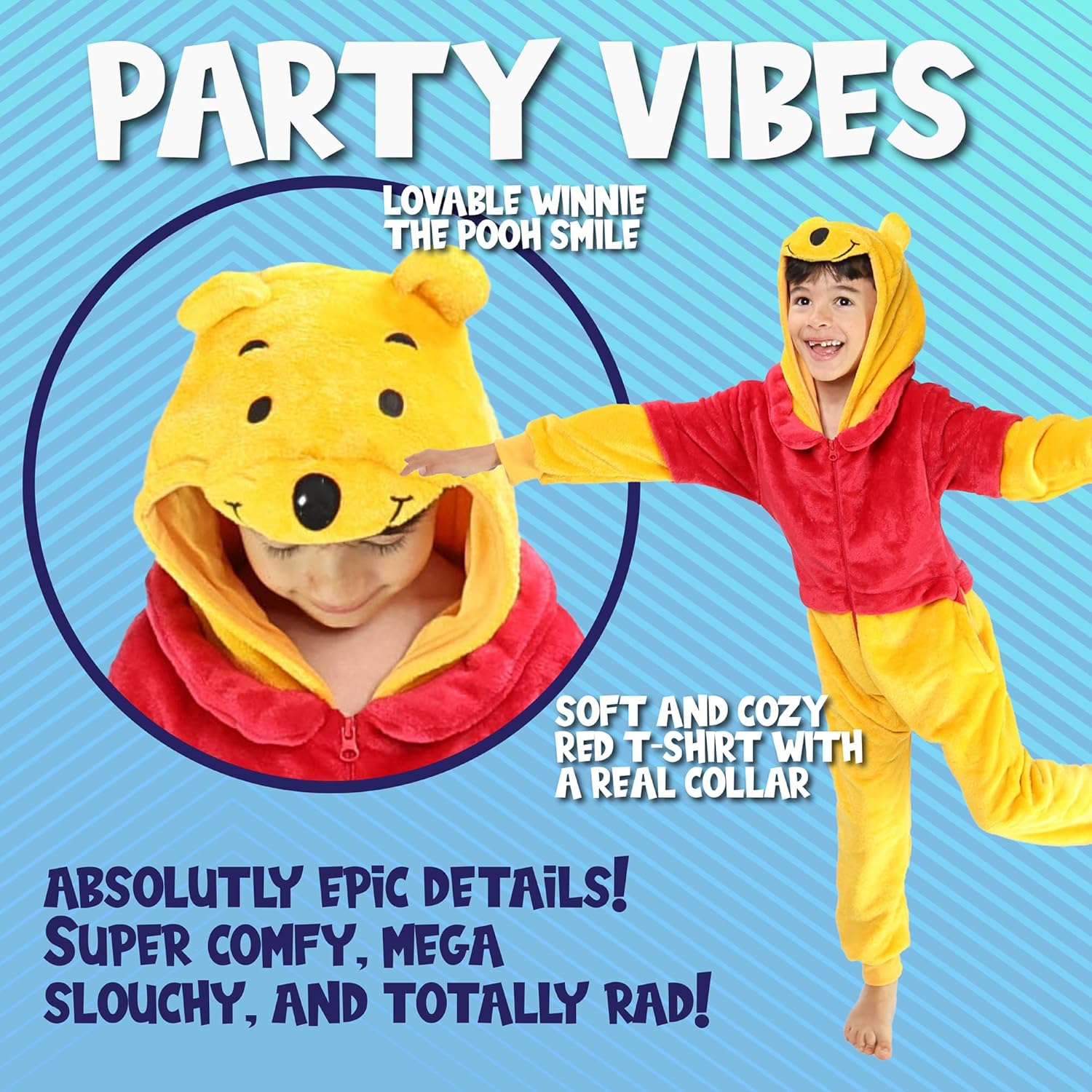 Funziez Furry Friends Animal Onesie - Halloween CosplayPerfect for Men Women