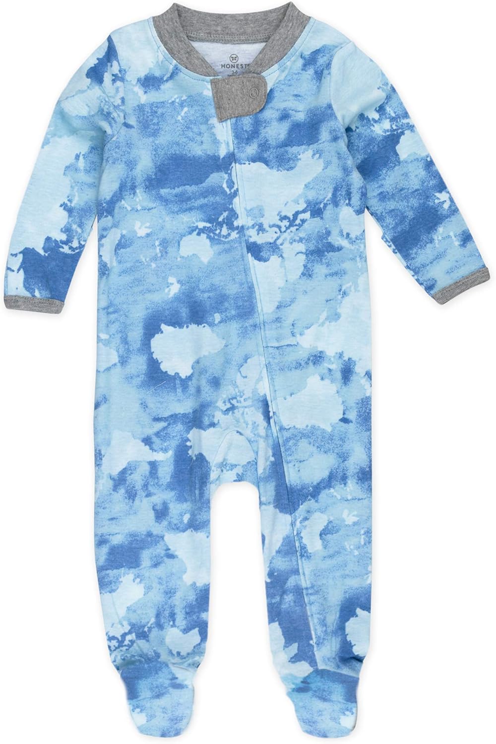 HonestBaby Organic Cotton Sleep Play Footie for Baby Boys