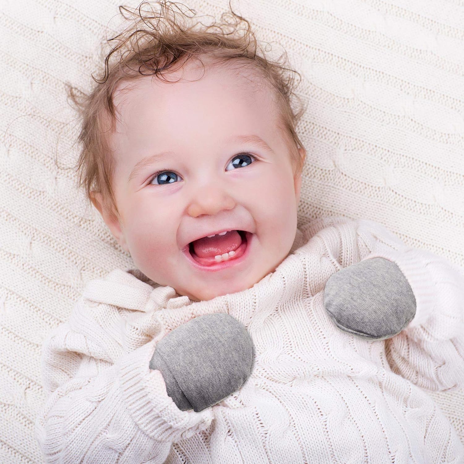 9 Pair No-Scratch Gloves for Newborns