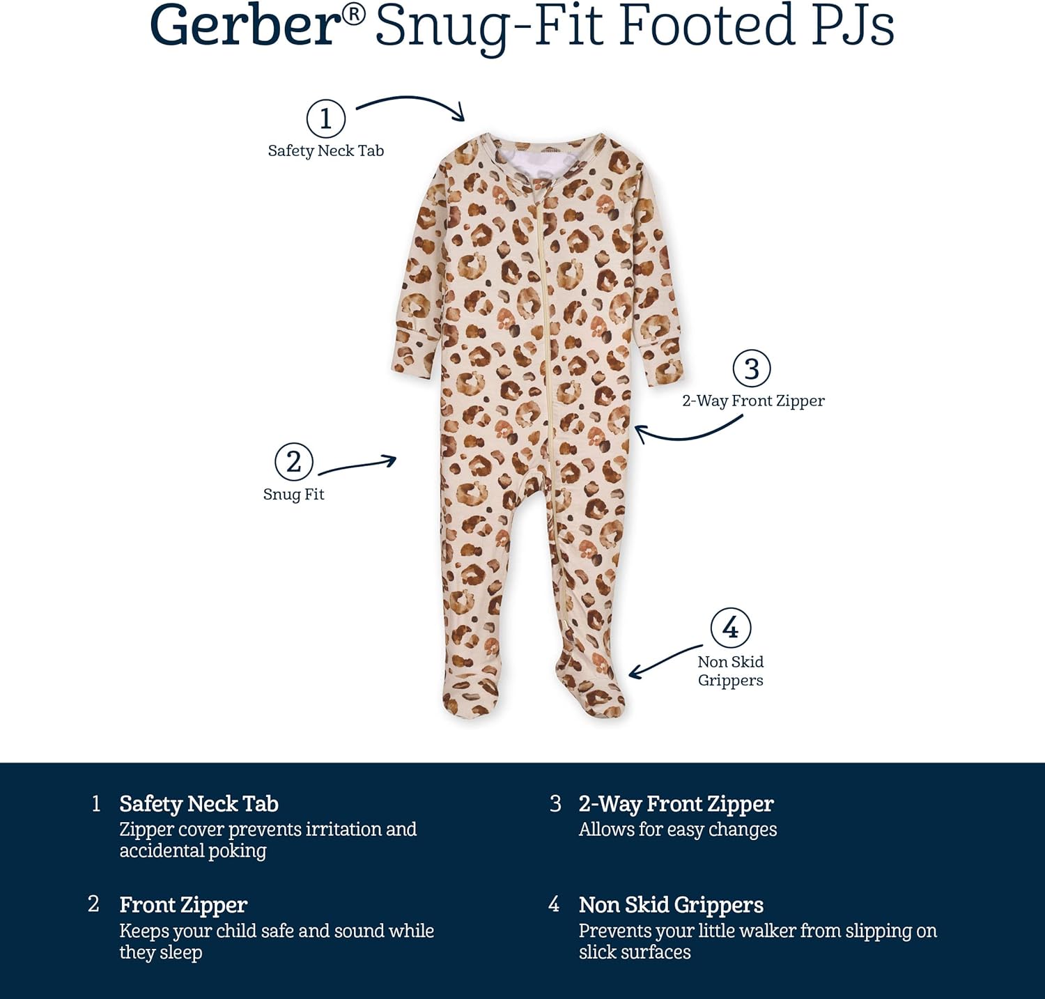 Gerber Butterfly-Soft Snug Fit Pajamas