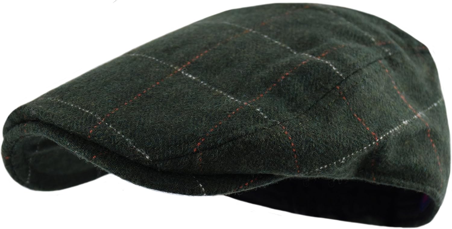 Wonderful Fashion Mens Herringbone Tweed Newsboy Hat
