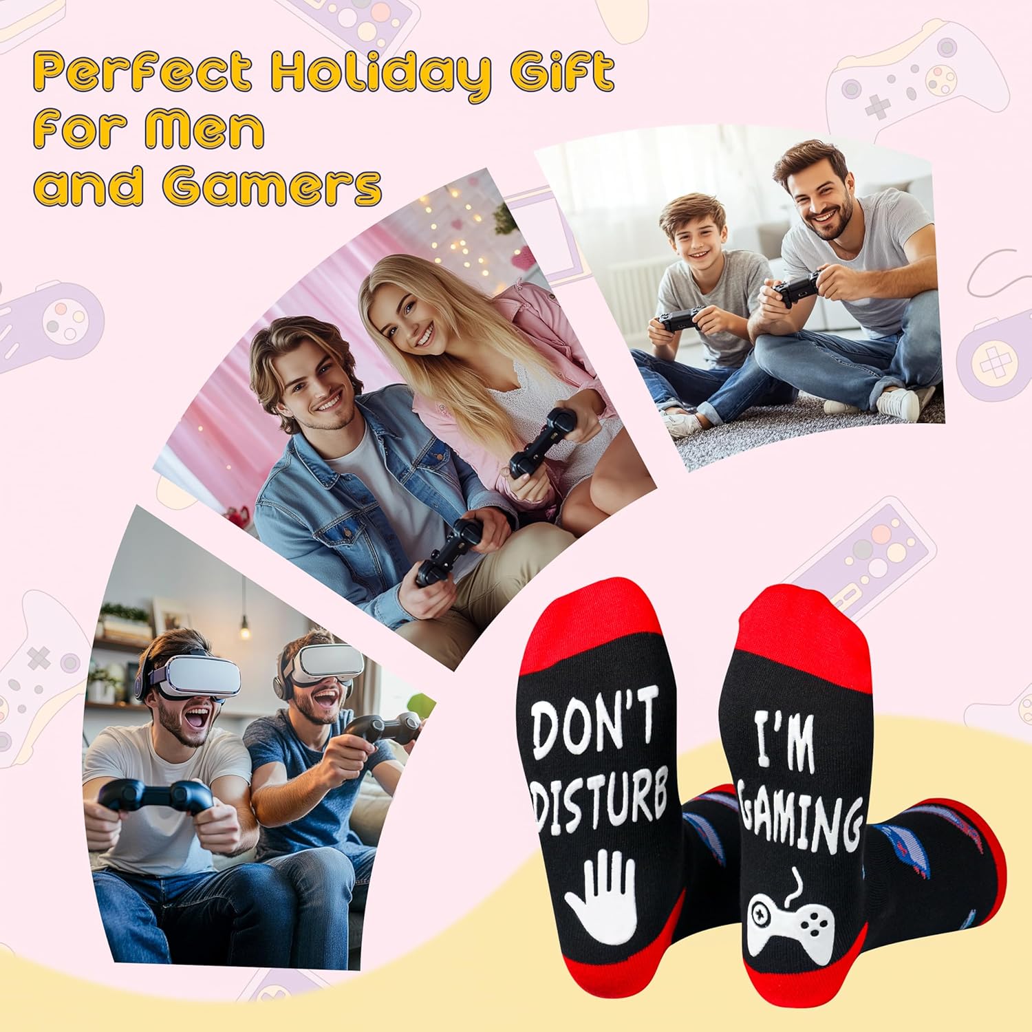 Do Not Disturb Gaming Socks for Men
