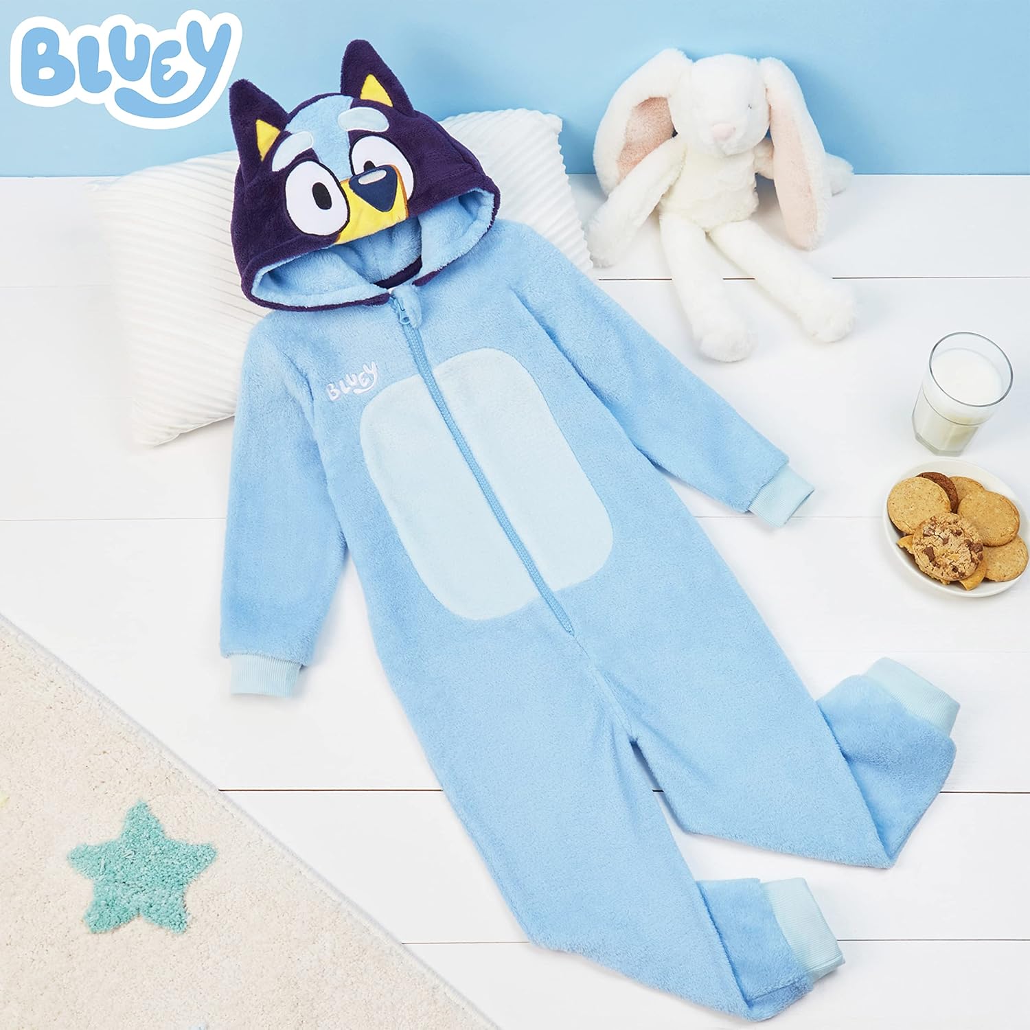 Bluey Fleece Romper Pajamas for Boys