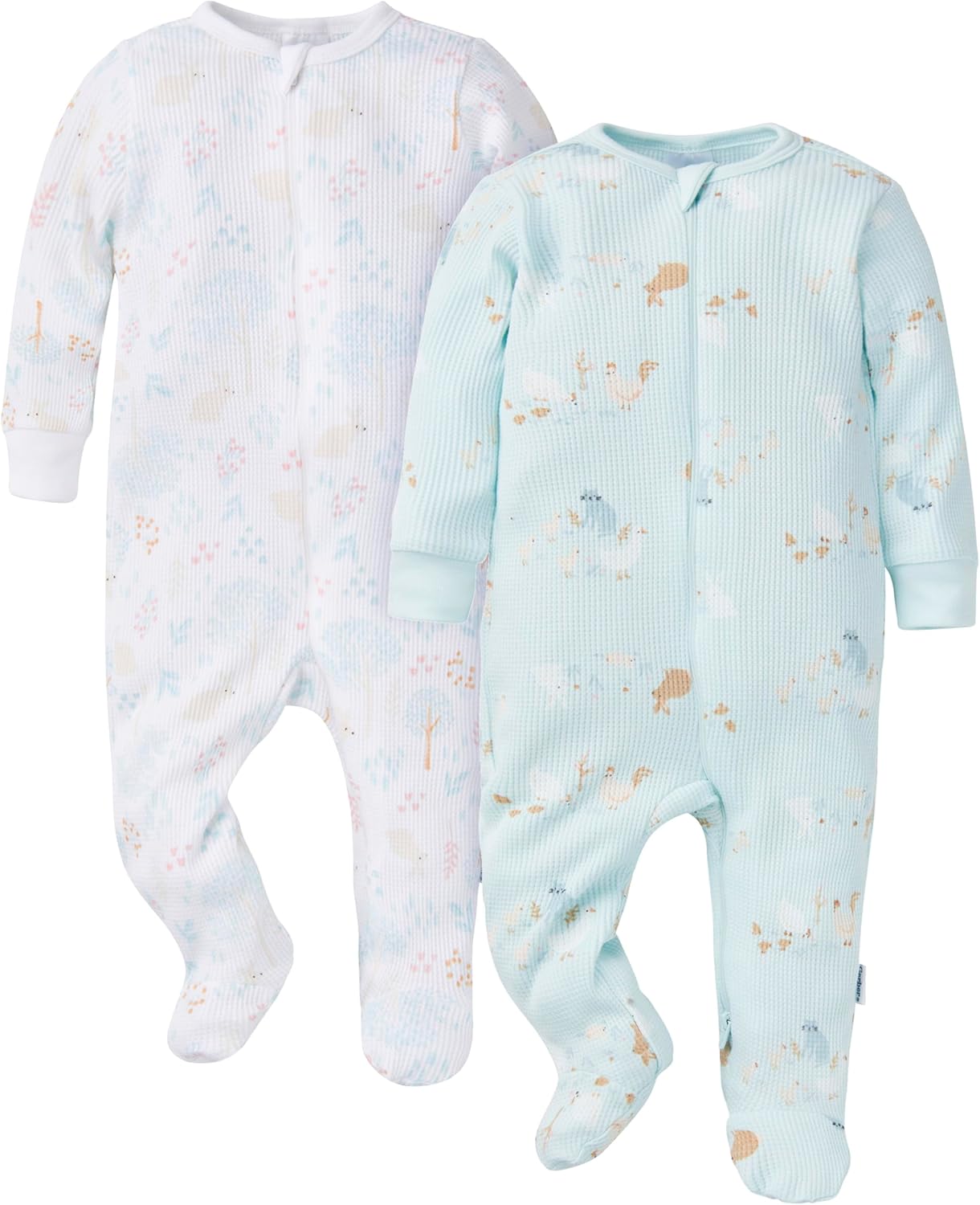 Gerber 2-Pack 2-Way Zip Thermal Footed Sleep N Play