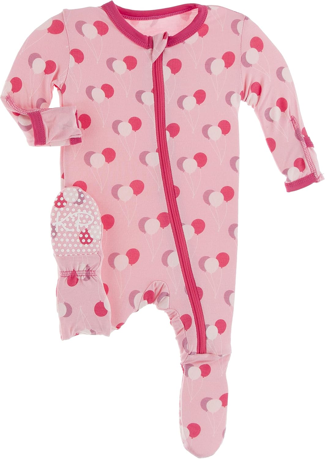 KicKee Bamboo Footie 2-Way Zipper Soft Breatheable