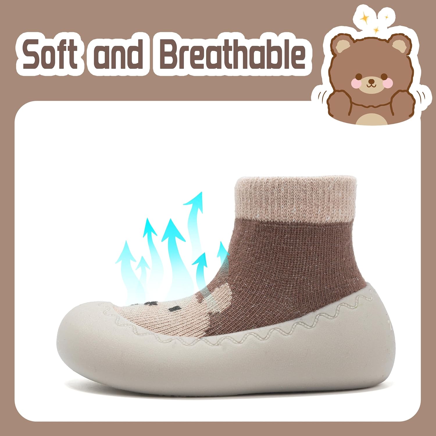 Anproity Baby Sock Shoes for First Walking 1