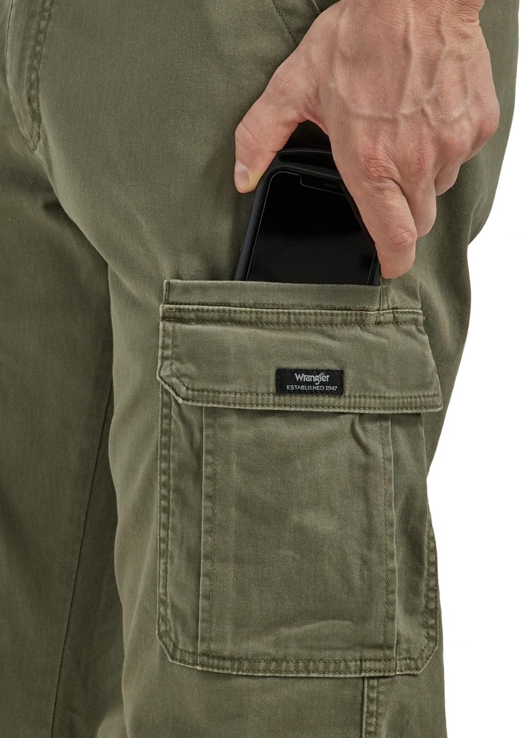 Relaxed Fit Stretch Cargo Pants - Men