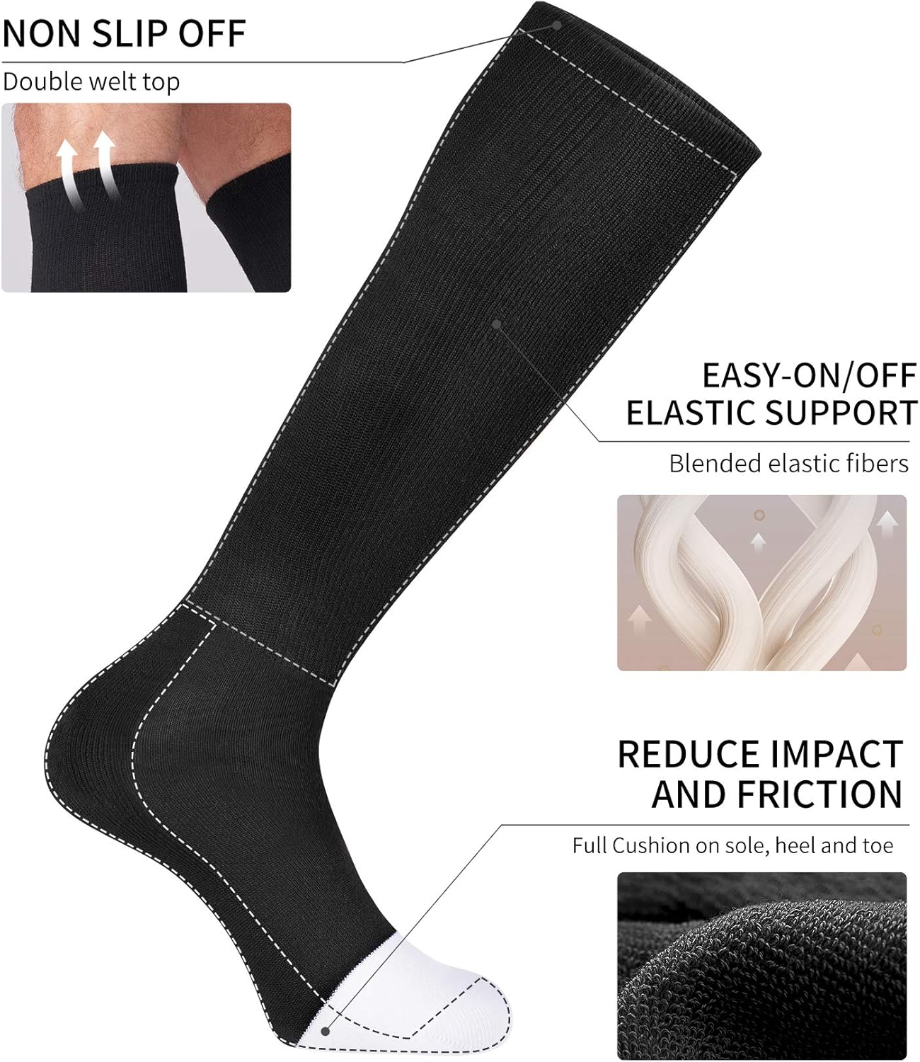 Multi-Sport Tube Socks for Youth Adults