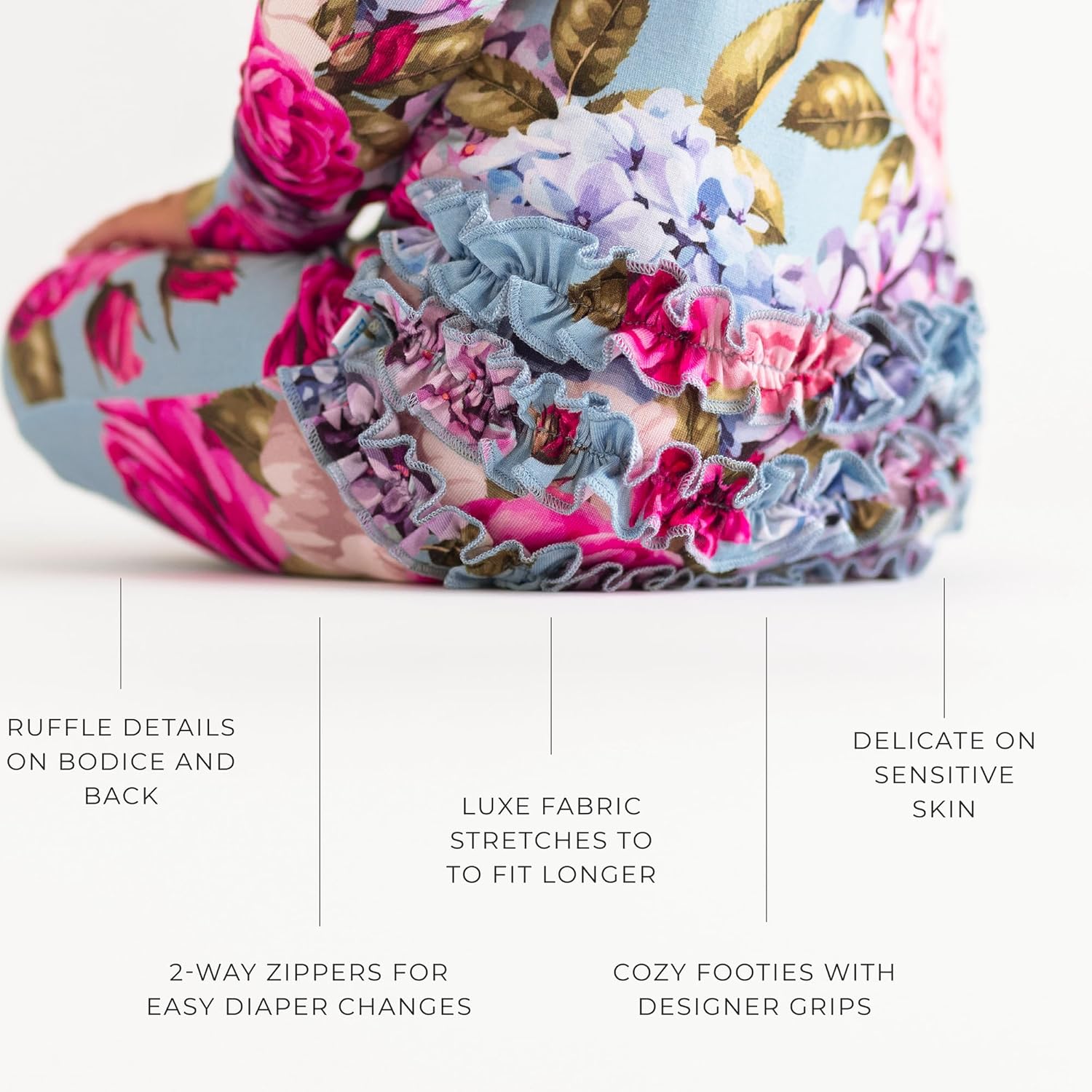 Posh Peanut Fun-Ribboned Pajamas for Baby Girls