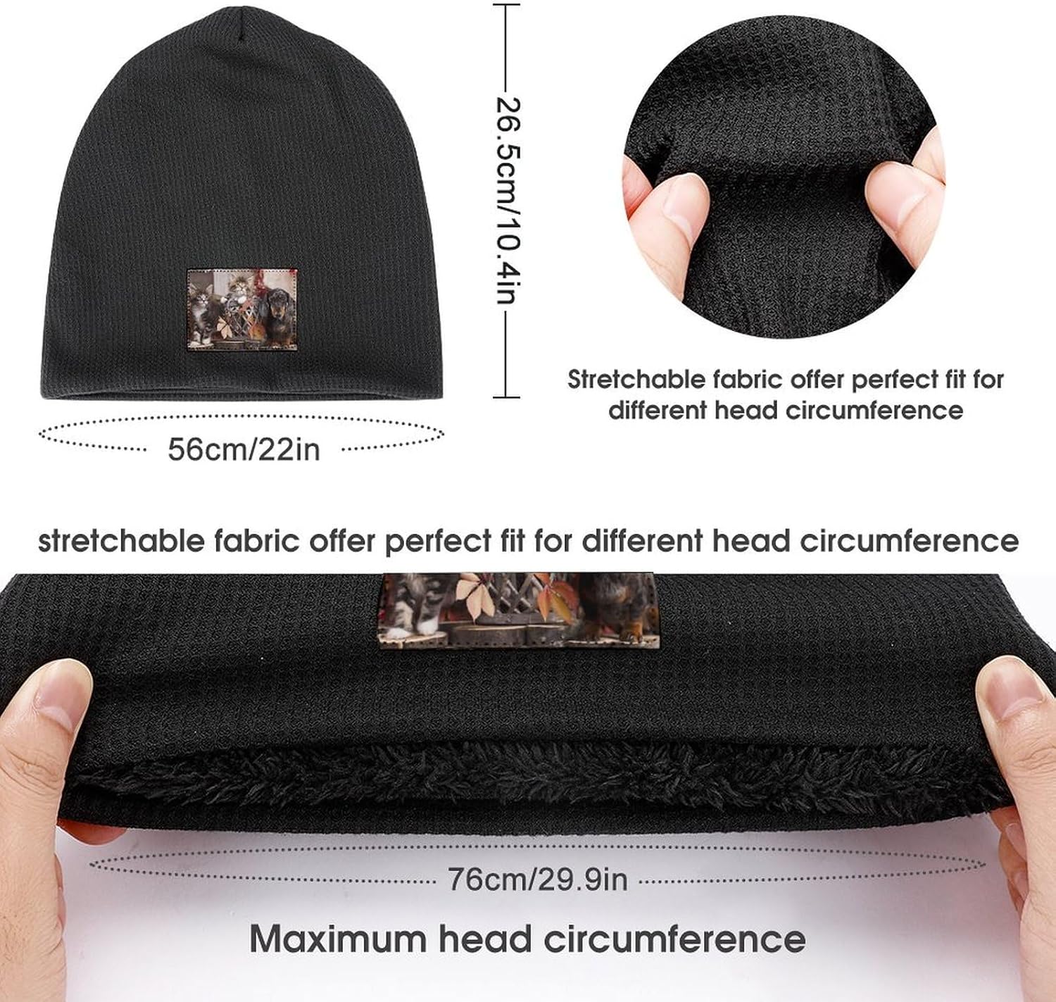 BTTLLKE Winter Beanie Fleece Hat