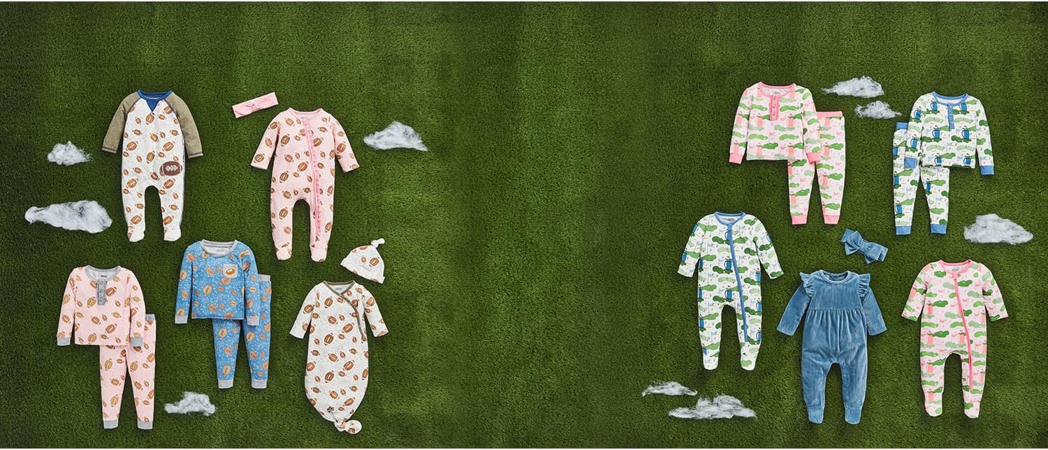 Mud Pie Baby Girl Navy Rib Velour Sleeper Set