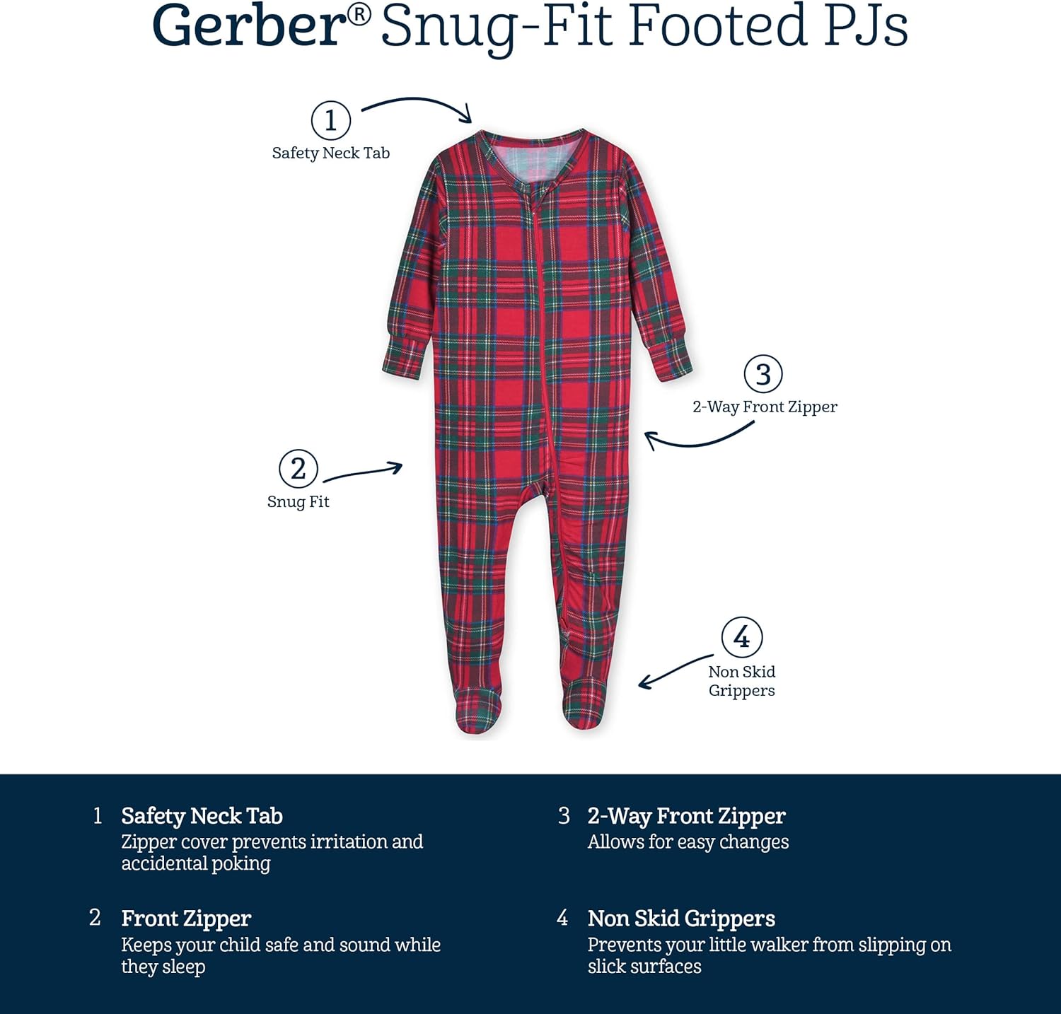 Gerber Baby Pajamas Butter Soft Snug Fit