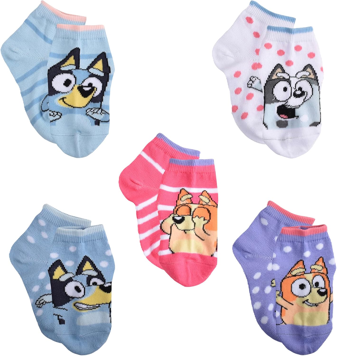 Adorable Bluey Girls Multi Pack Socks for Kids