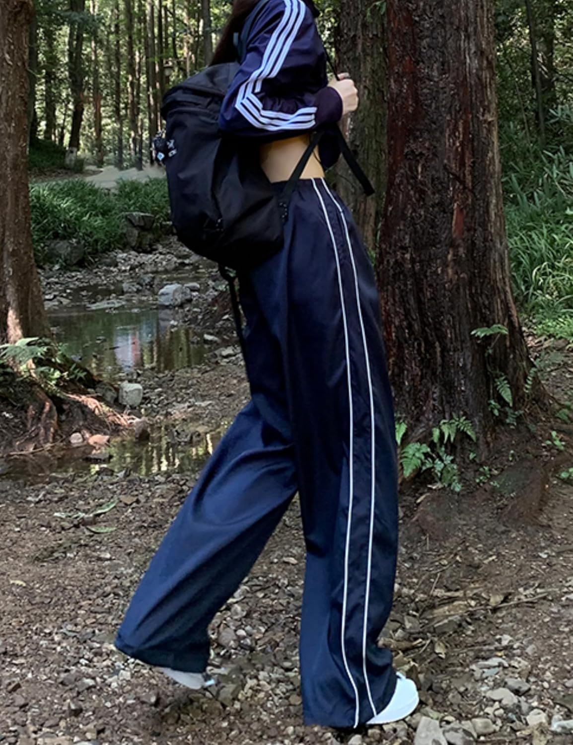 Elegant Y2K Parachute Pants for Women