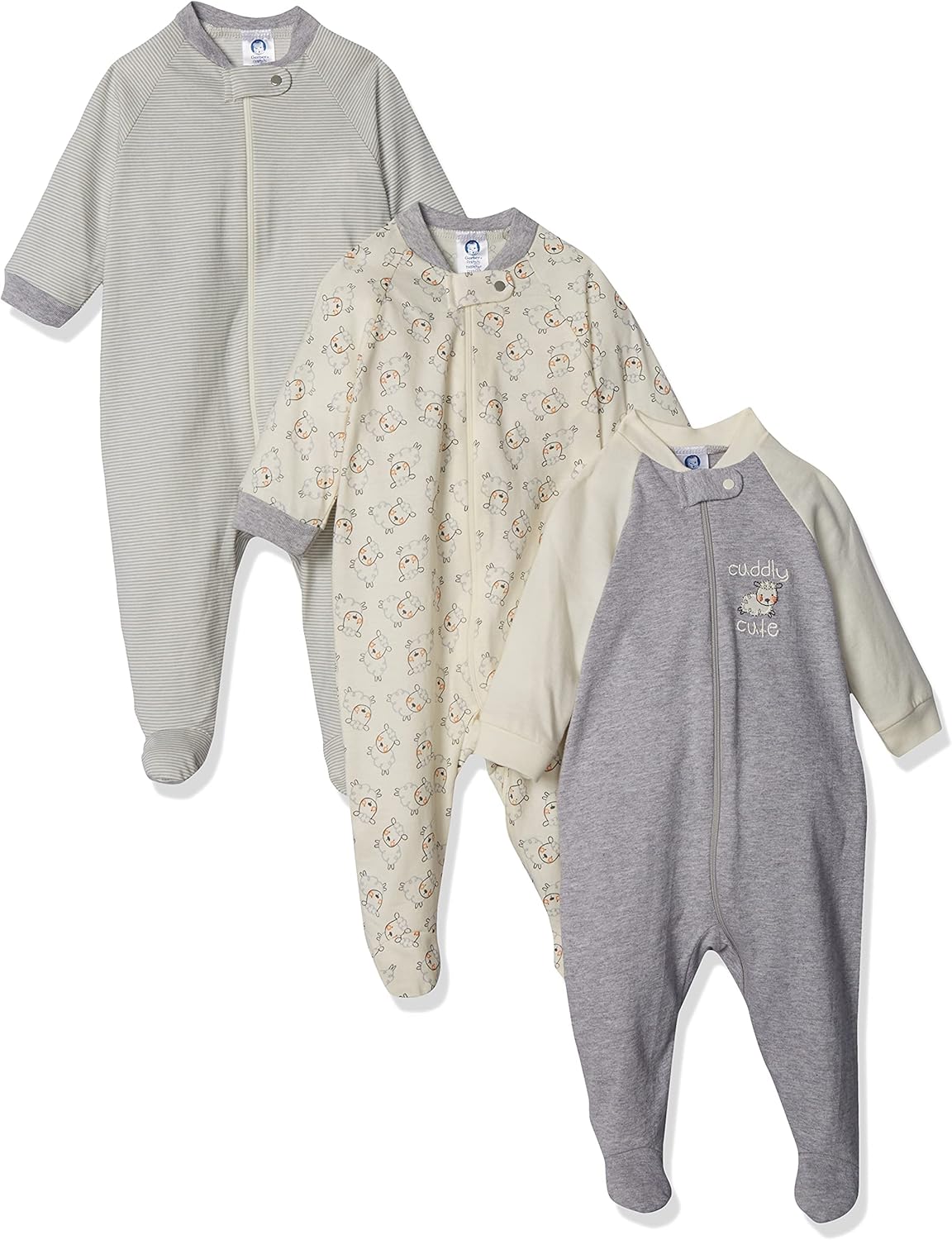 Gerber 3-Pack Sleep N Play Footies for Baby