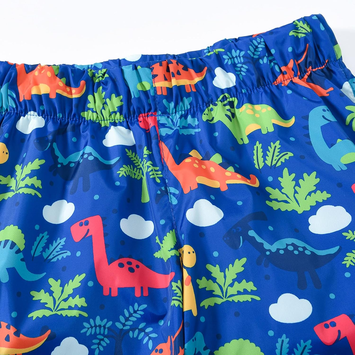Kids Rainbow Cartoon Animal Print Cute Overalls and Jacket - Waterproof