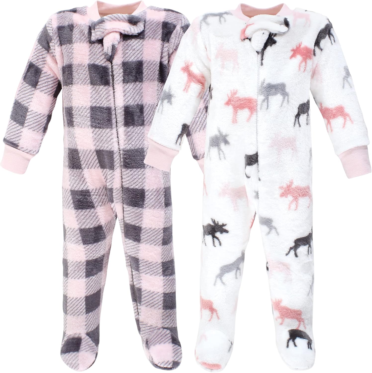 Hudson Baby Baby Girls Plush Sleep and Play Set