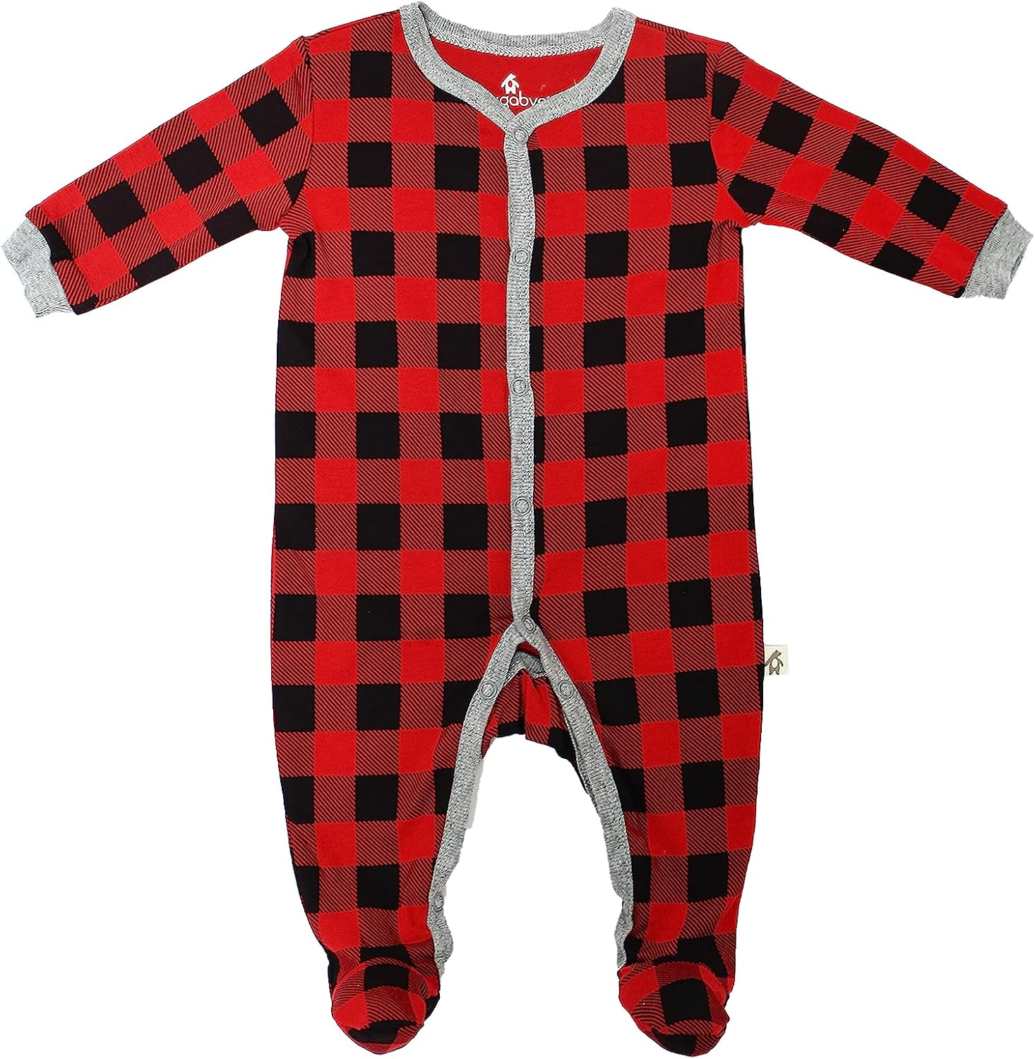 Snugabye Infant Buffalo Plaid Footed Sleeper