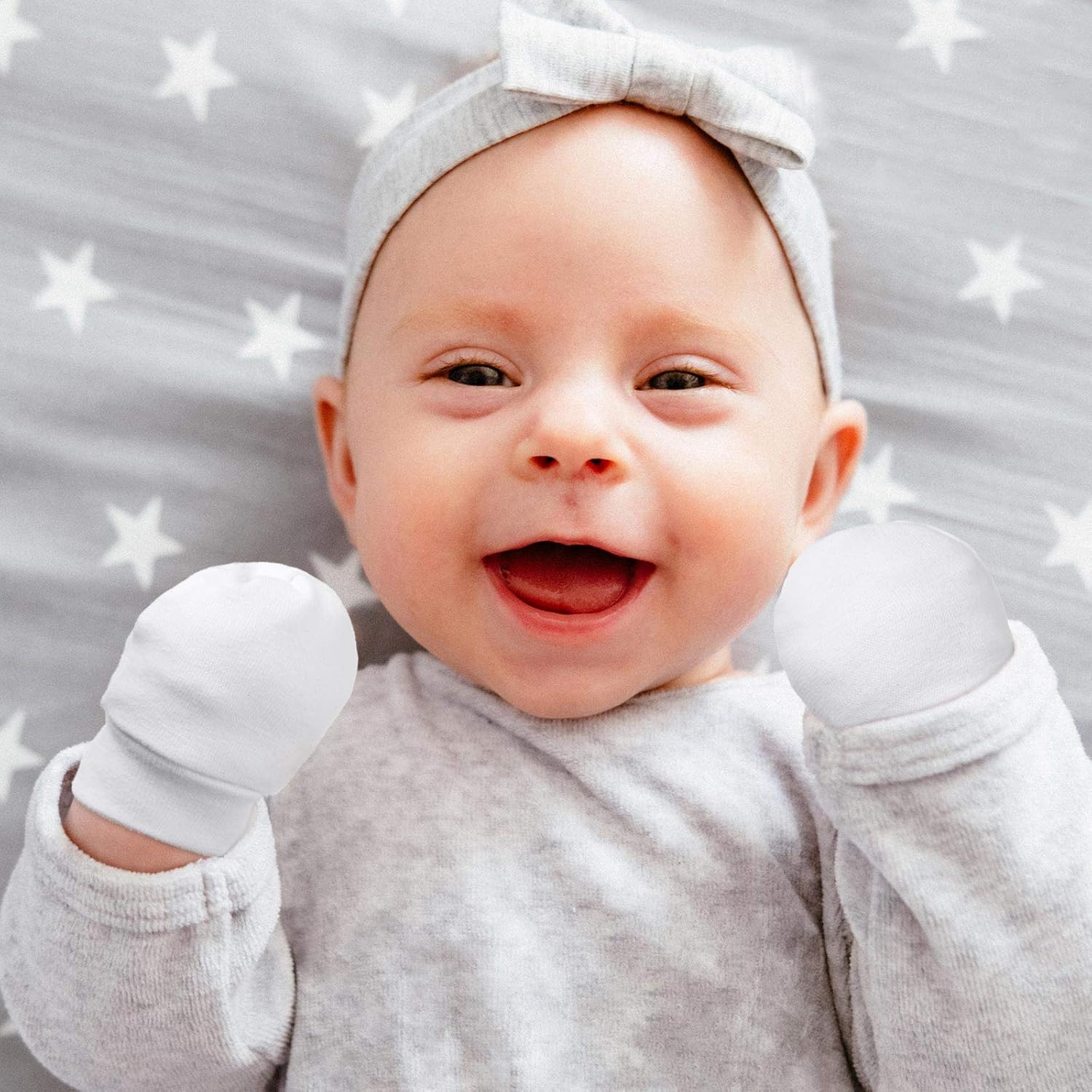 9 Pair No-Scratch Gloves for Newborns