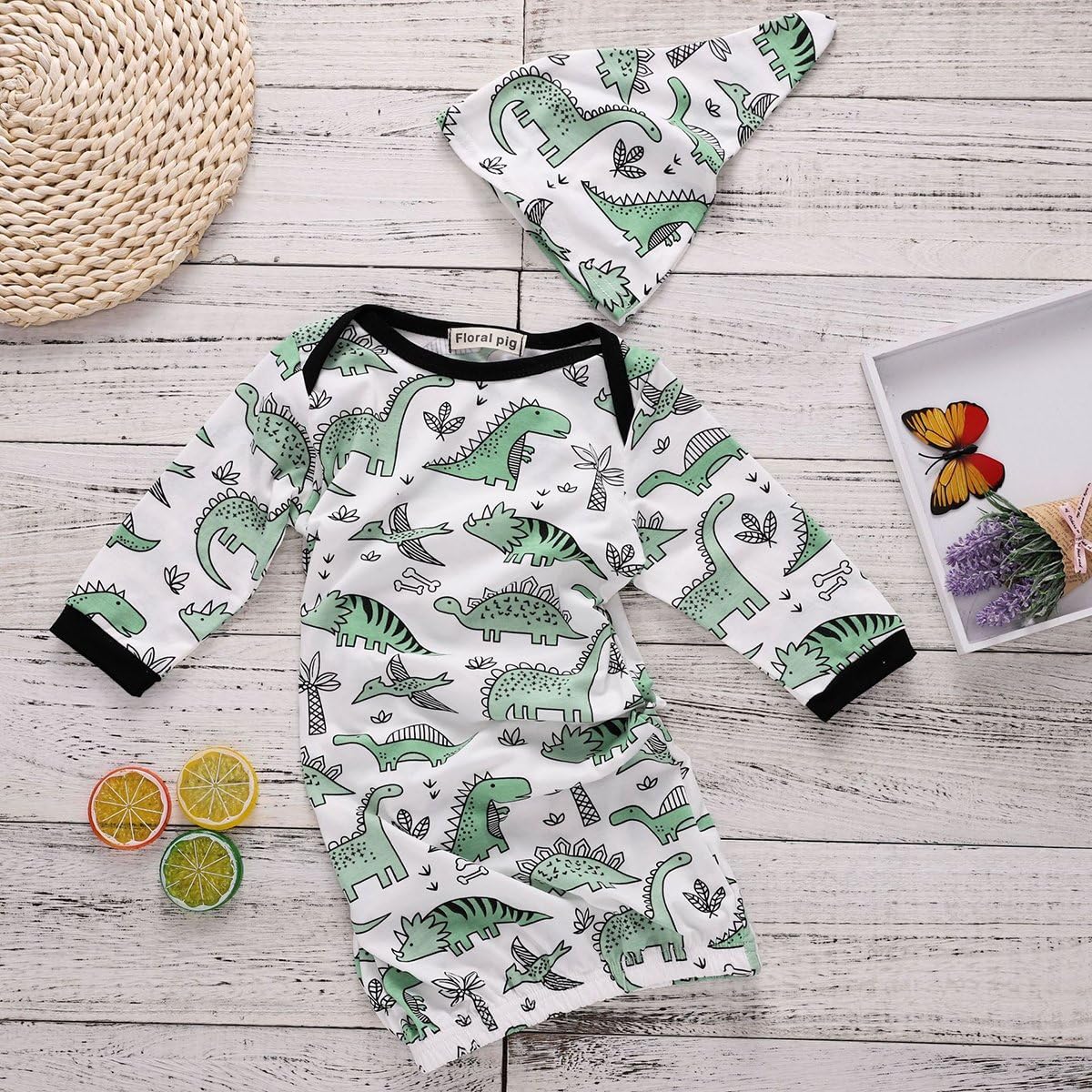 COLOOM Toddler Dinosaur Sleep Outfit