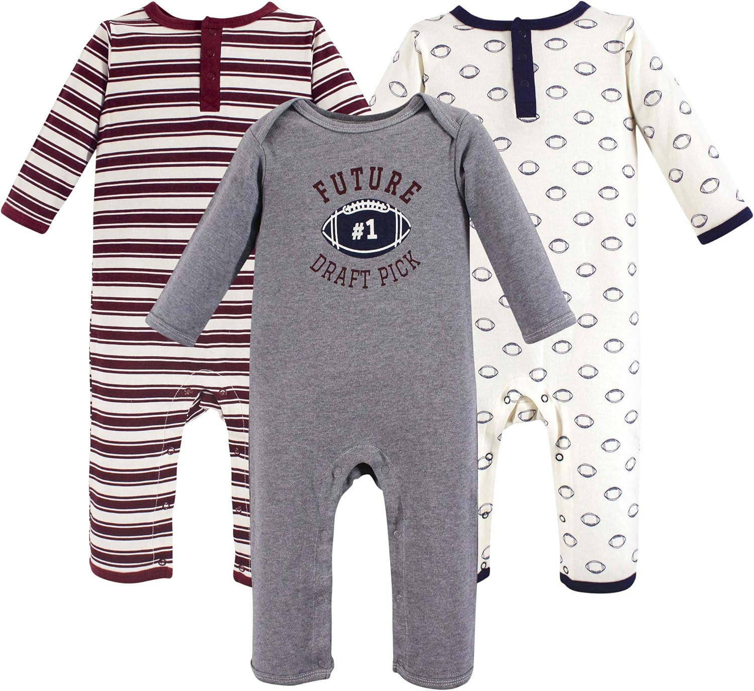 Hudson Baby Perfect Gigantic Cotton Coveralls for Baby Girls