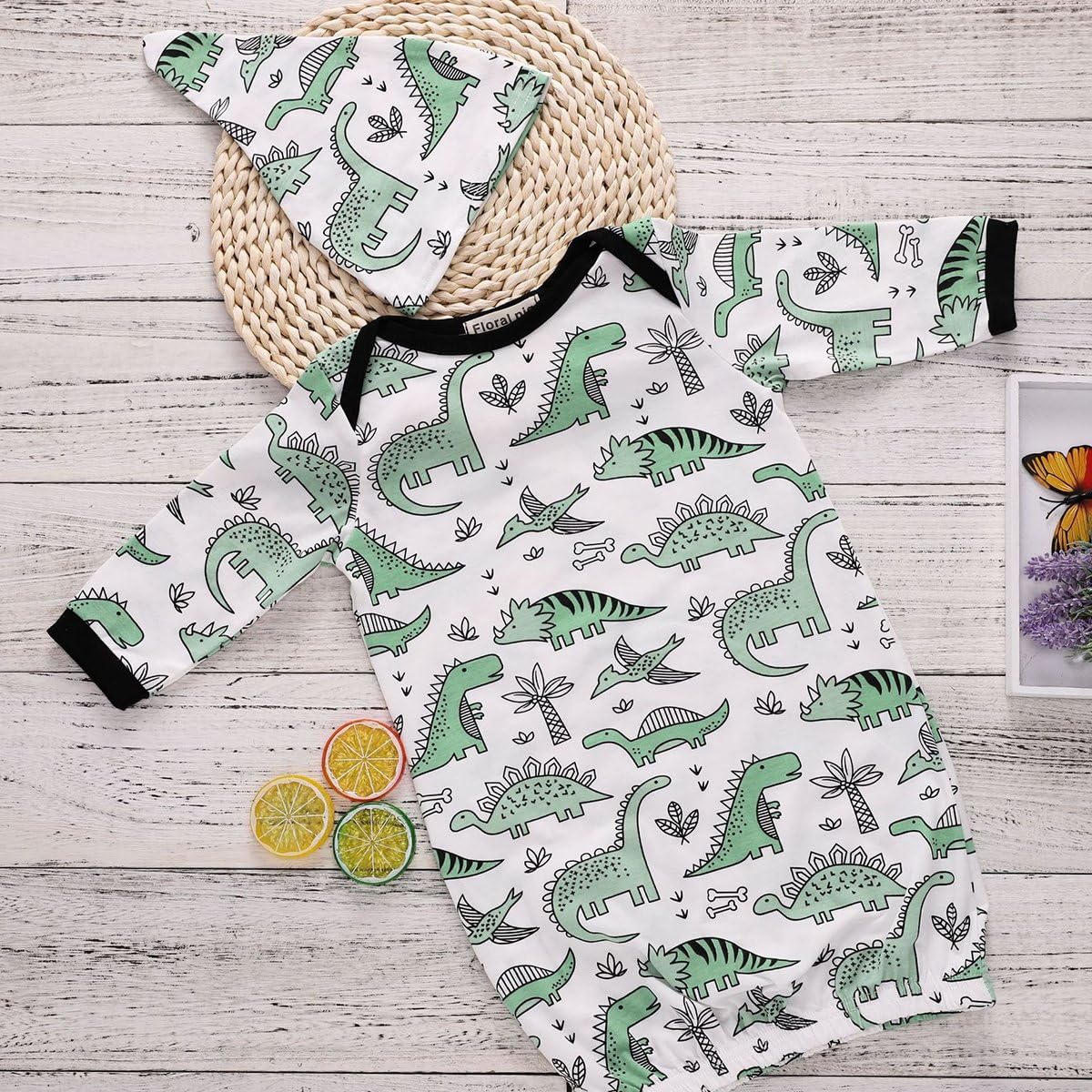 COLOOM Toddler Dinosaur Sleep Outfit