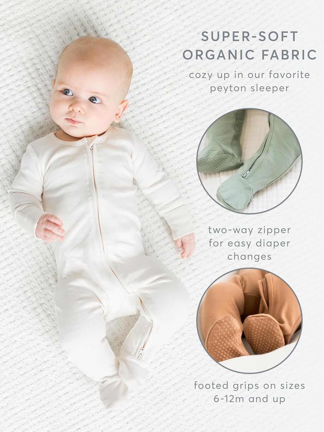 COLORED ORGANICS Baby Cozy Sleepers
