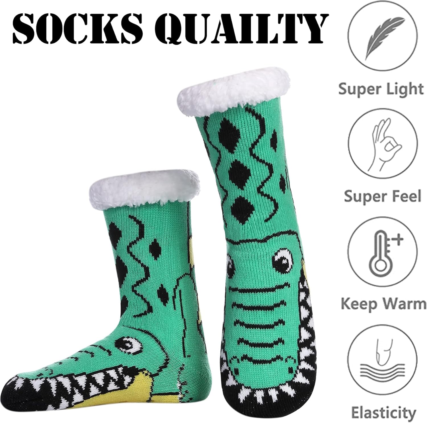 LINEMIN Warm Cozy Fuzzy Slipper Socks Perfect for Navigating Winter