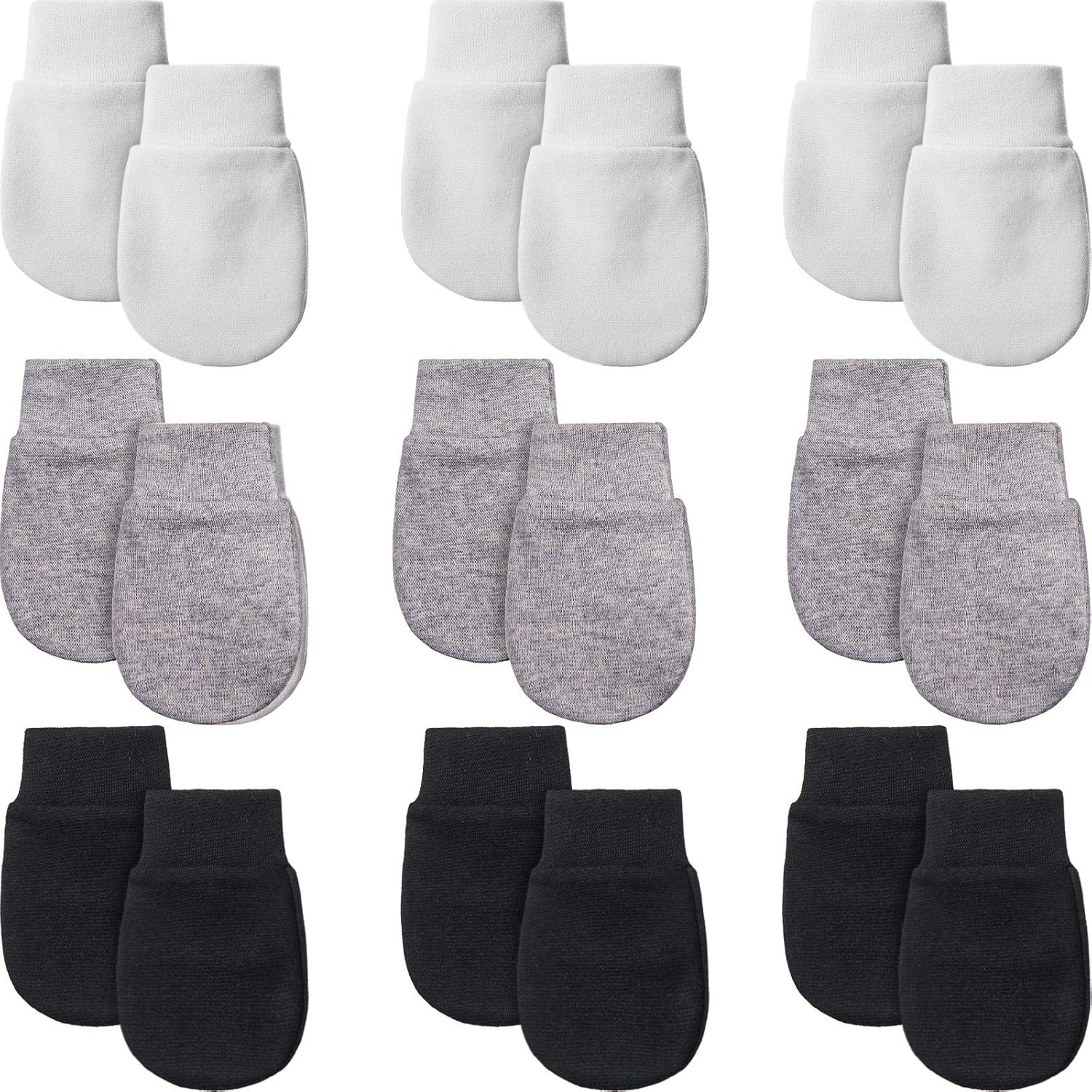 9 Pair No-Scratch Gloves for Newborns