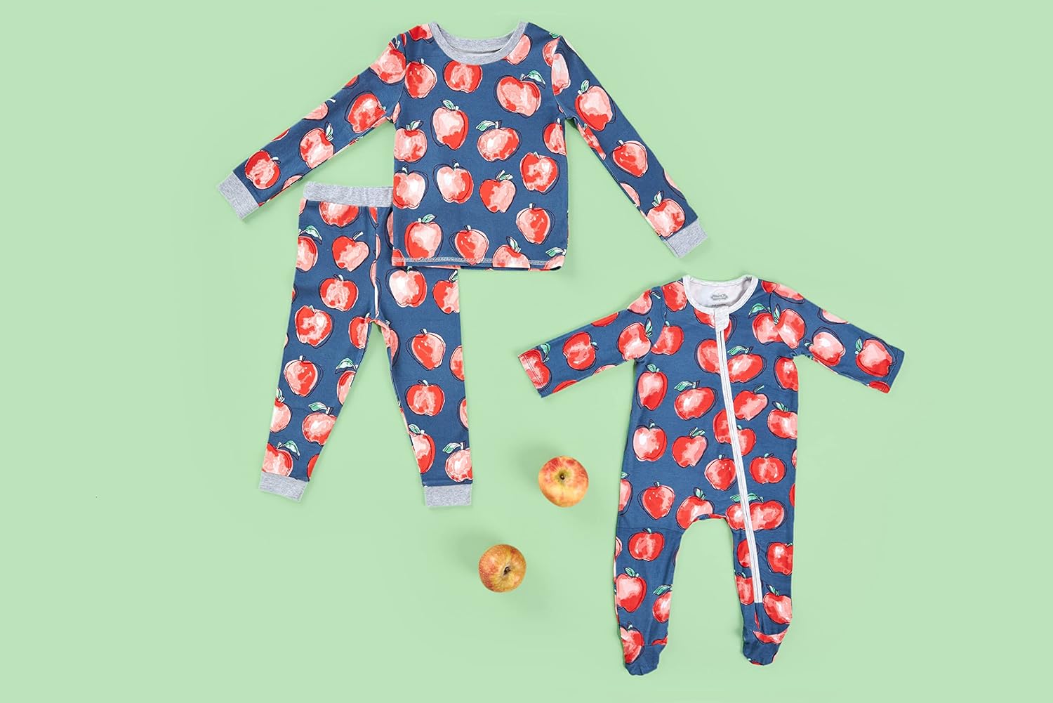 Blocks Pajama Set - Baby Girls Nighttime Outfit for School Days