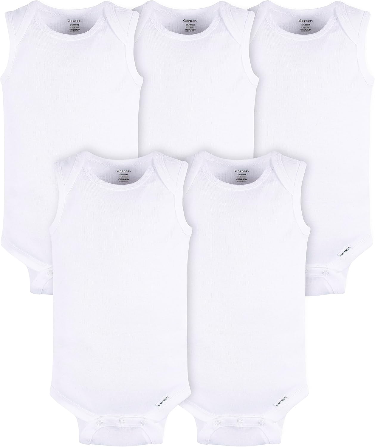 Gerber Baby Girl Multi-Pack Sleeveless Onesies