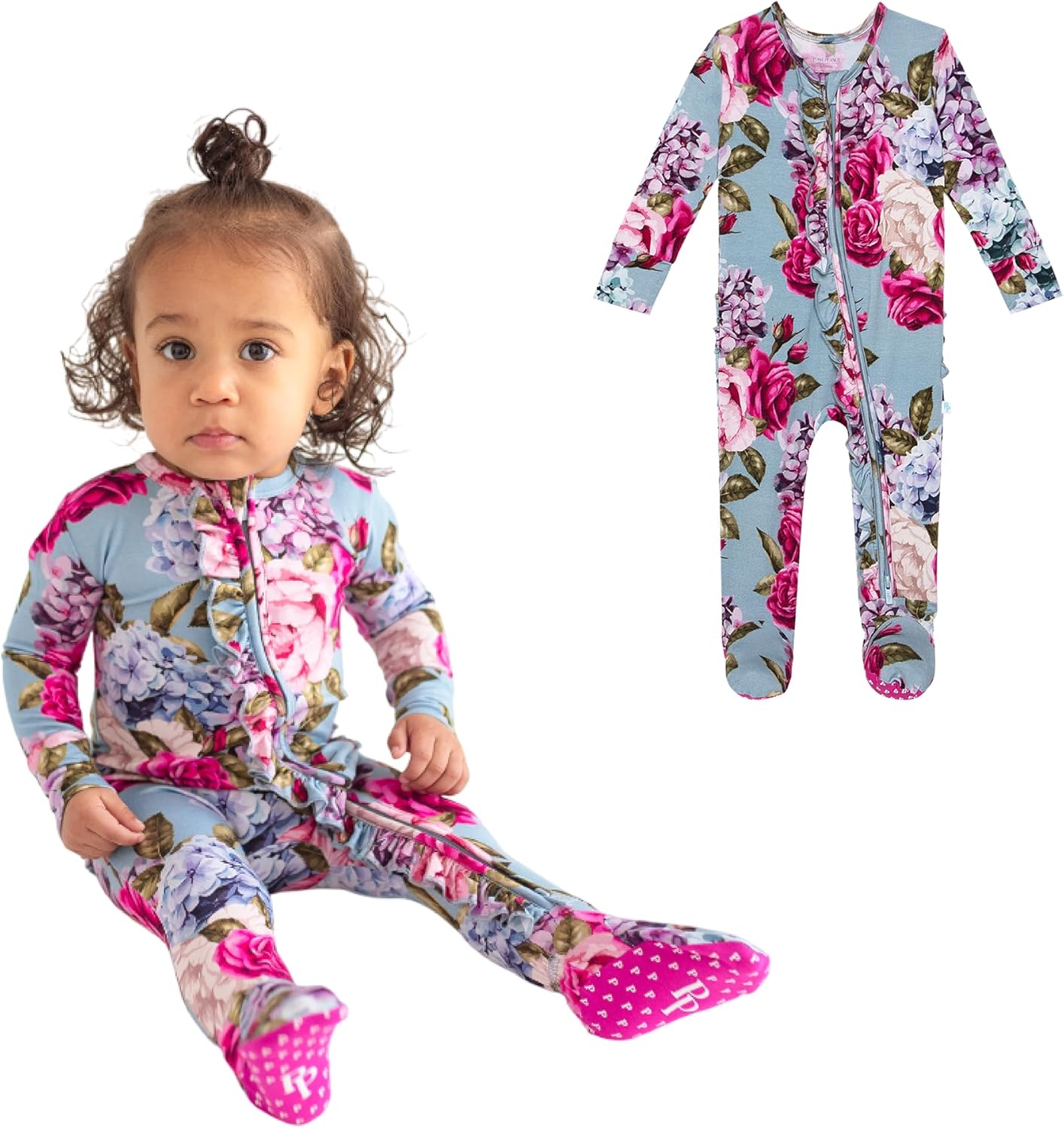 Posh Peanut Fun-Ribboned Pajamas for Baby Girls