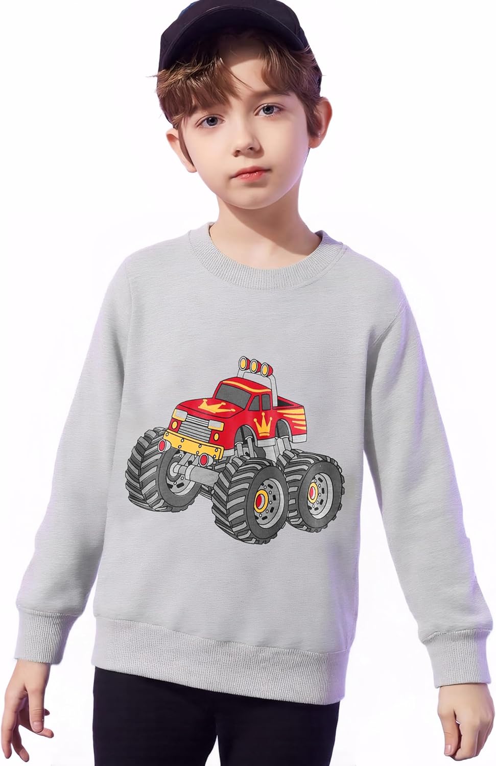 Exciting Dinosaur Adventure Boys Crewneck Sweatshirt
