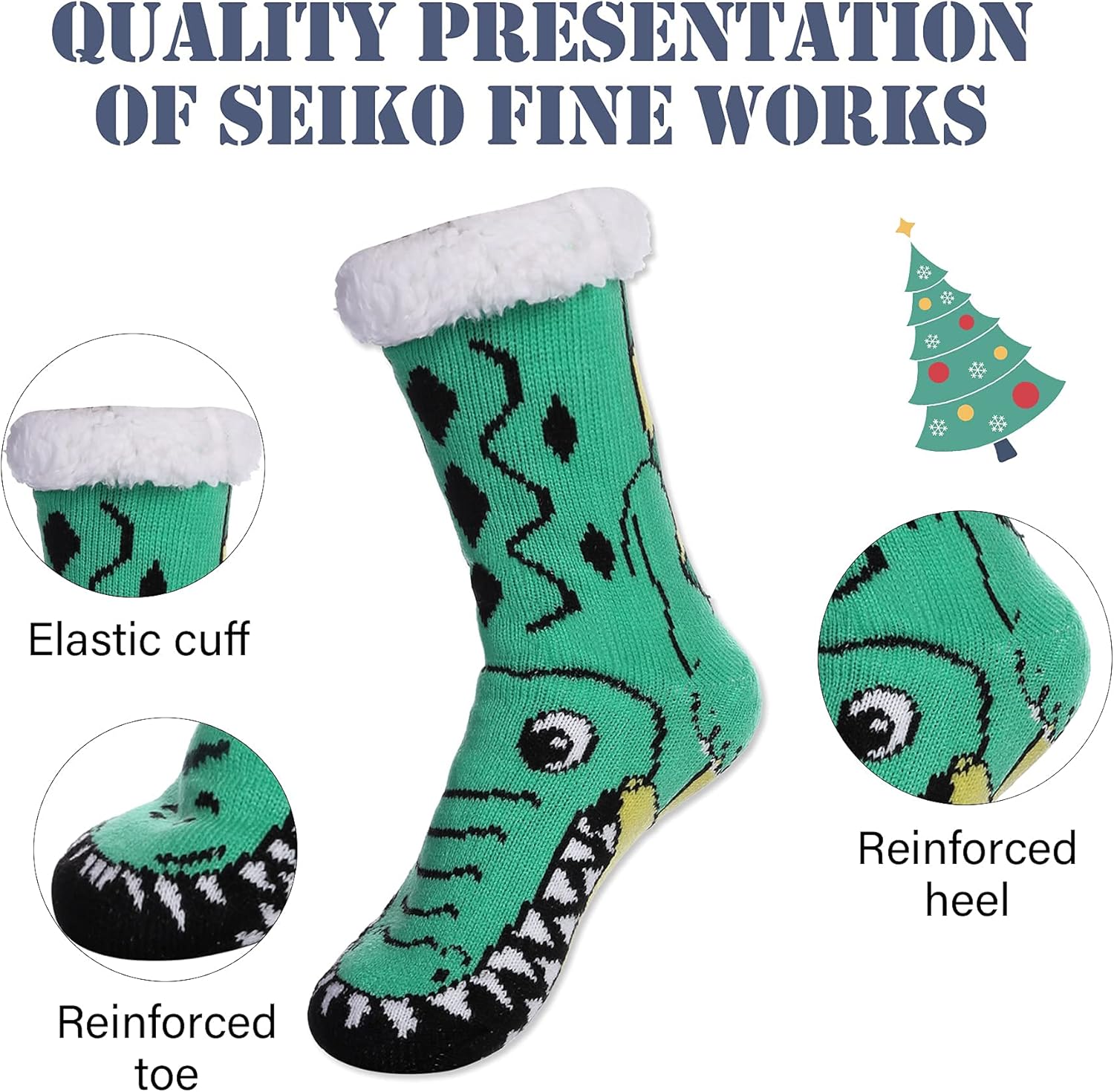 LINEMIN Warm Cozy Fuzzy Slipper Socks Perfect for Navigating Winter