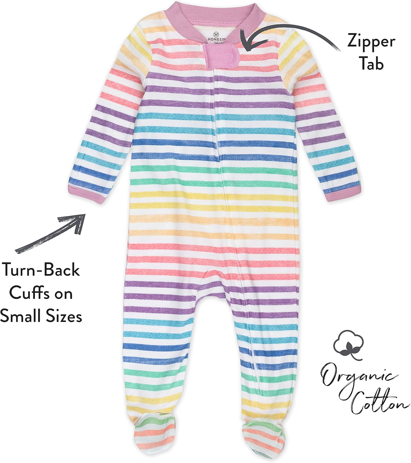 HonestBaby Sleep Play Pajama Sleeper for Baby Girls - comfy and safe