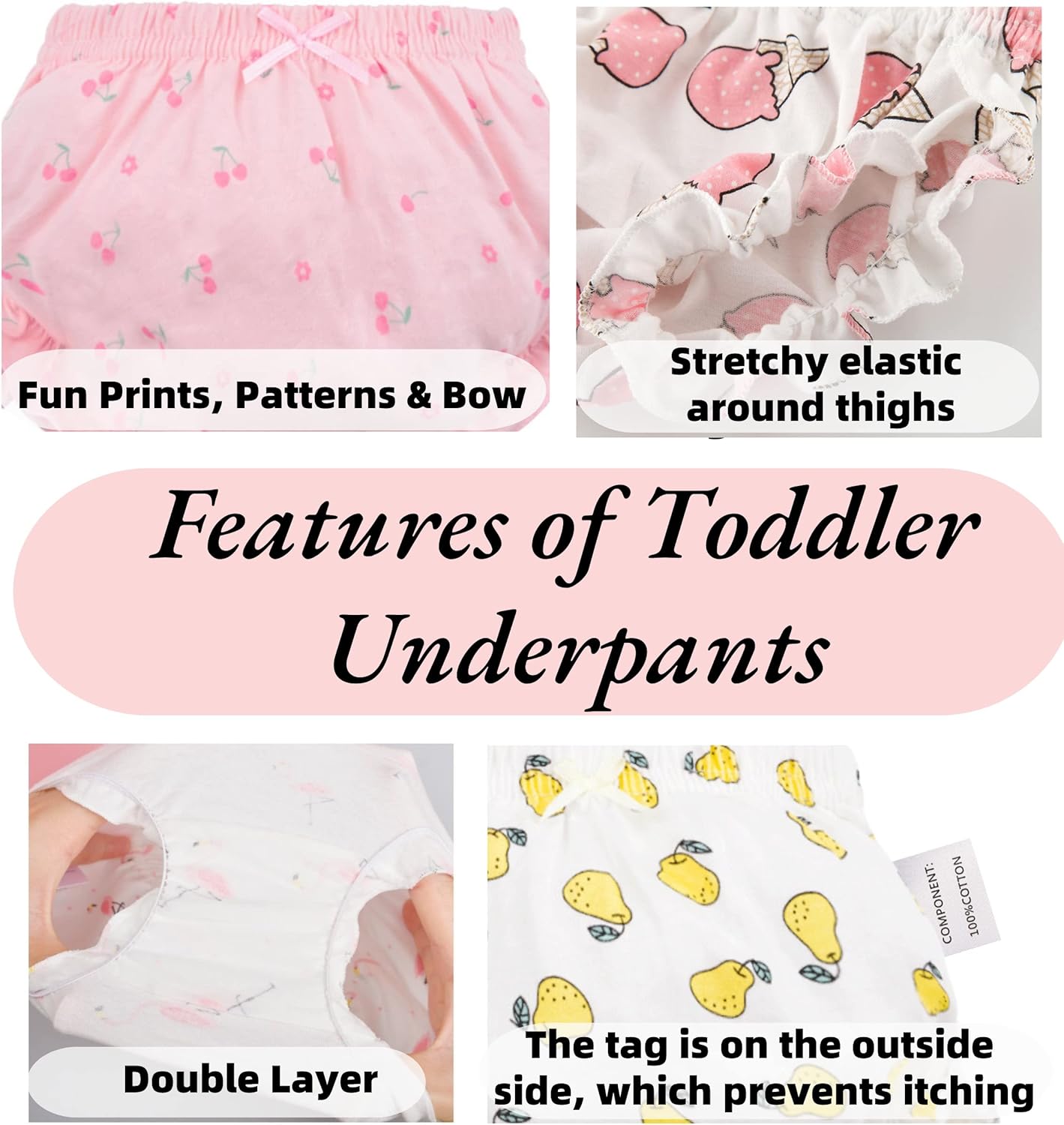 Cute Toddler Girls Diaper Cover - Baby Bloomers