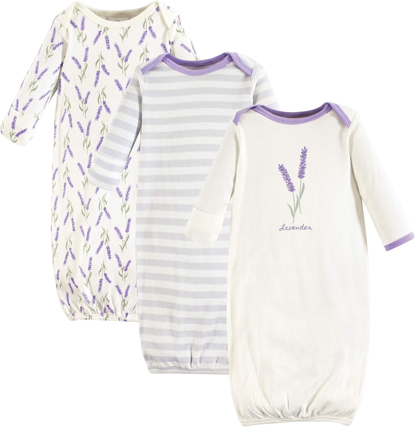 Touched by Nature Premium Organic Cotton Gown for Newborns and Infants