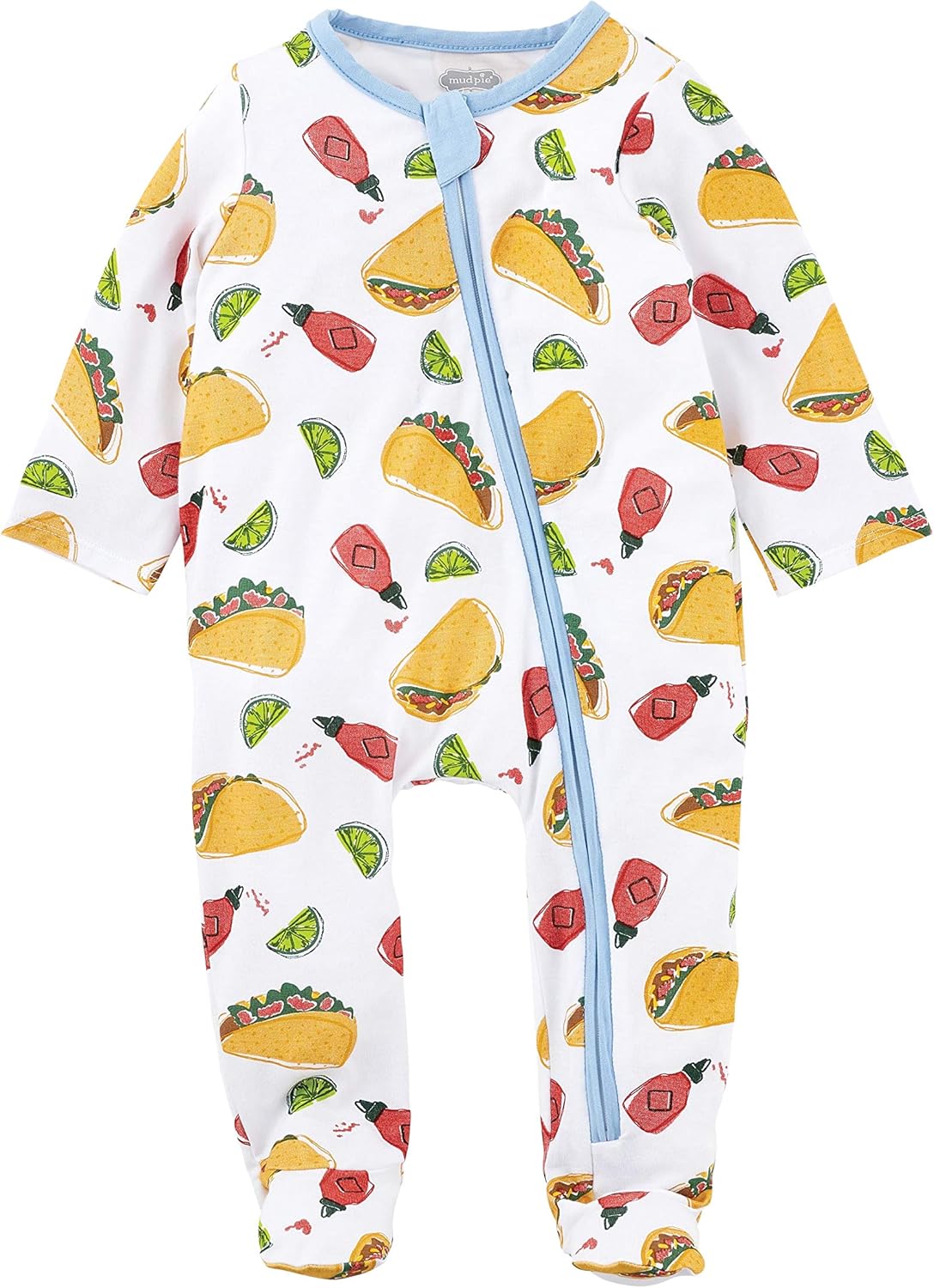 Mud Pie Baby Girls Knitted Bamboo Sleepy with Zipper