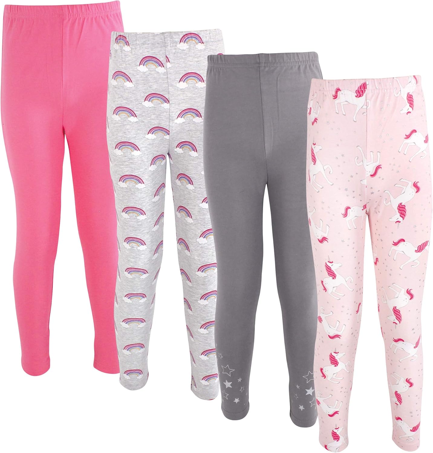 Hudson Baby Baby Girls Cohesive Soft Cotton Pants Leggings Set