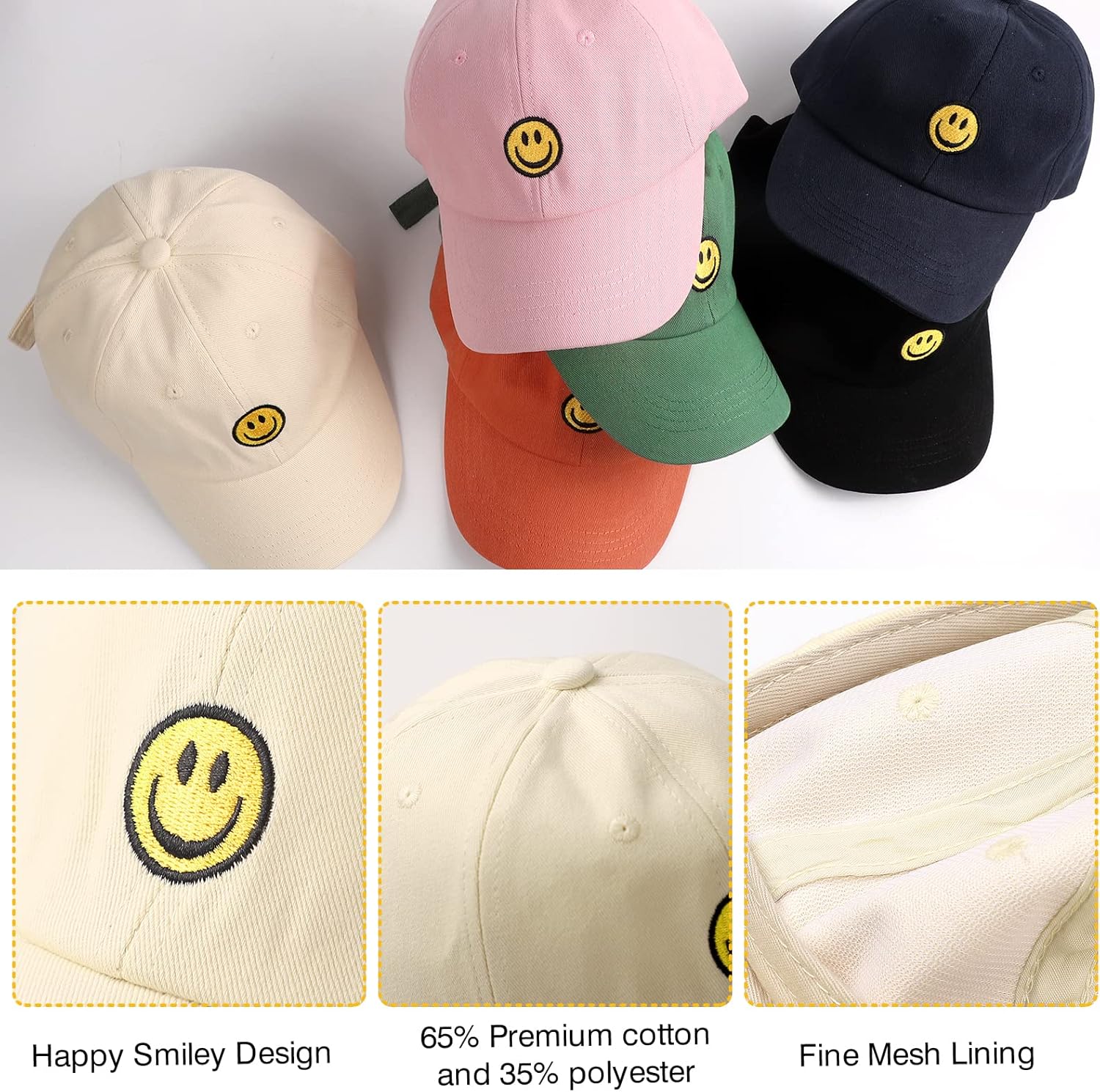 Smile Face Toddler Baseball Cap
