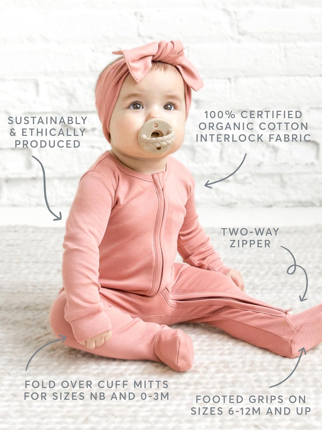 COLORED ORGANICS Baby Cozy Sleepers