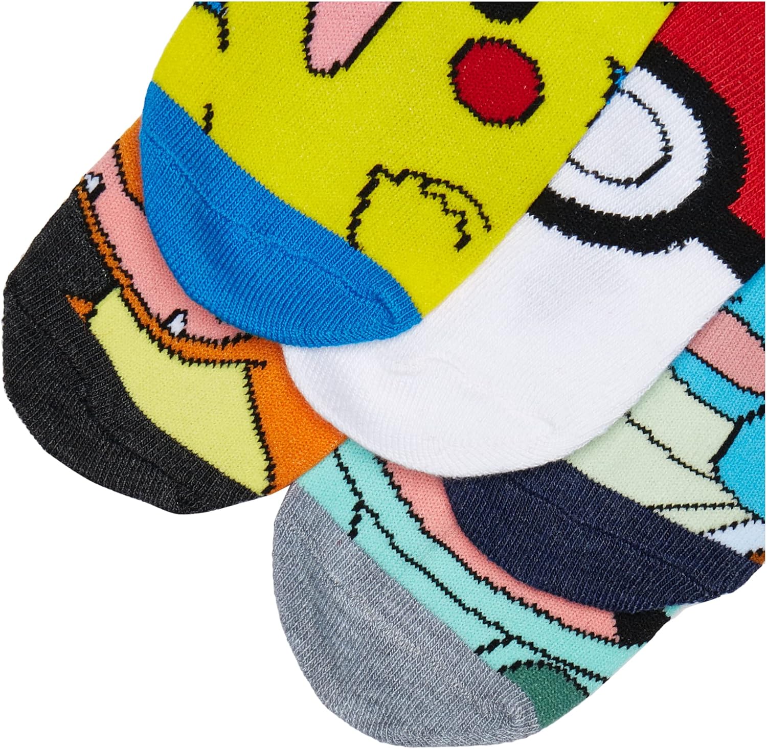 Pokemon Boys 5 Pack No Show Socks