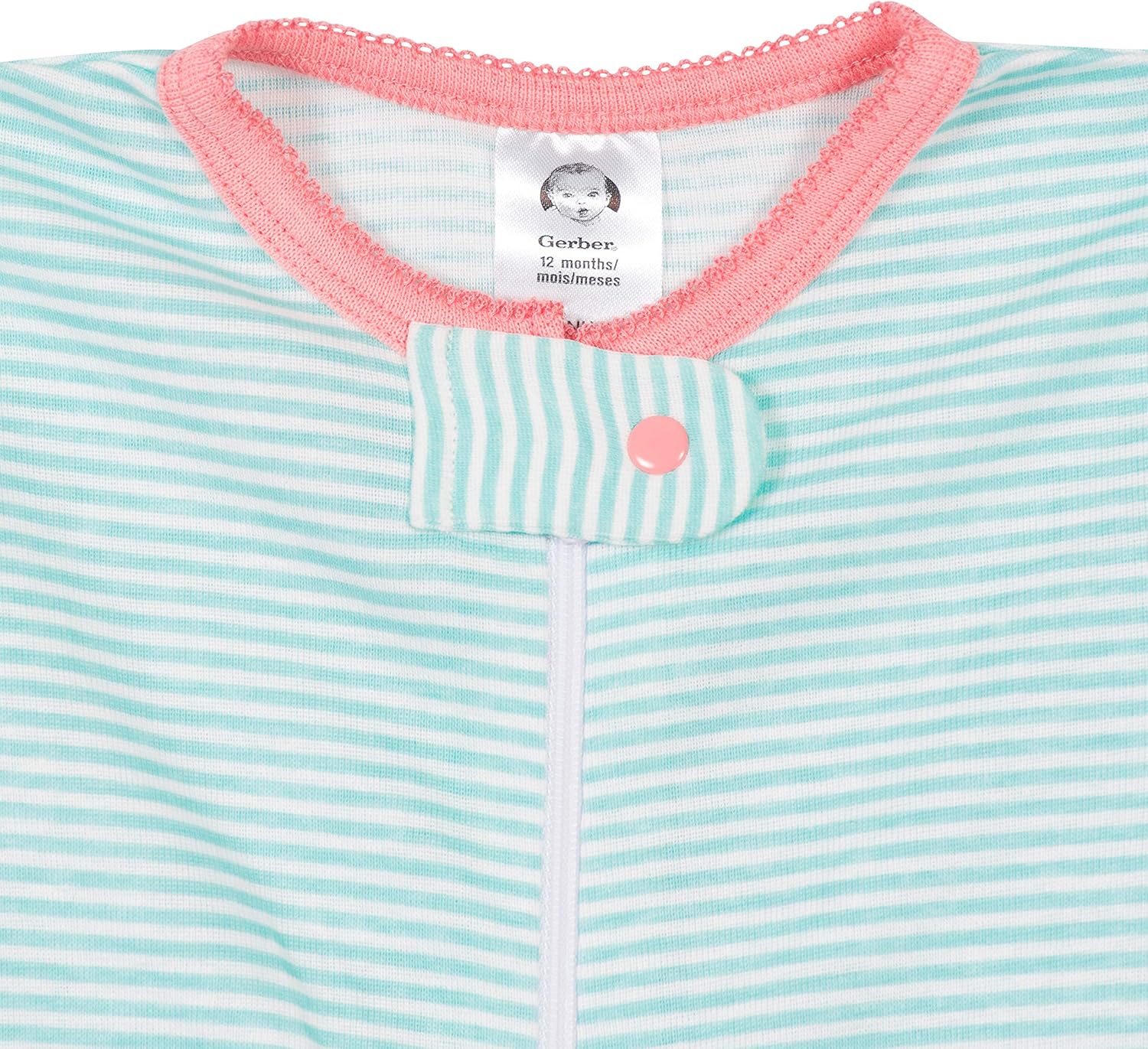 Gerber Baby Girls 2-Pack Footed Pajamas