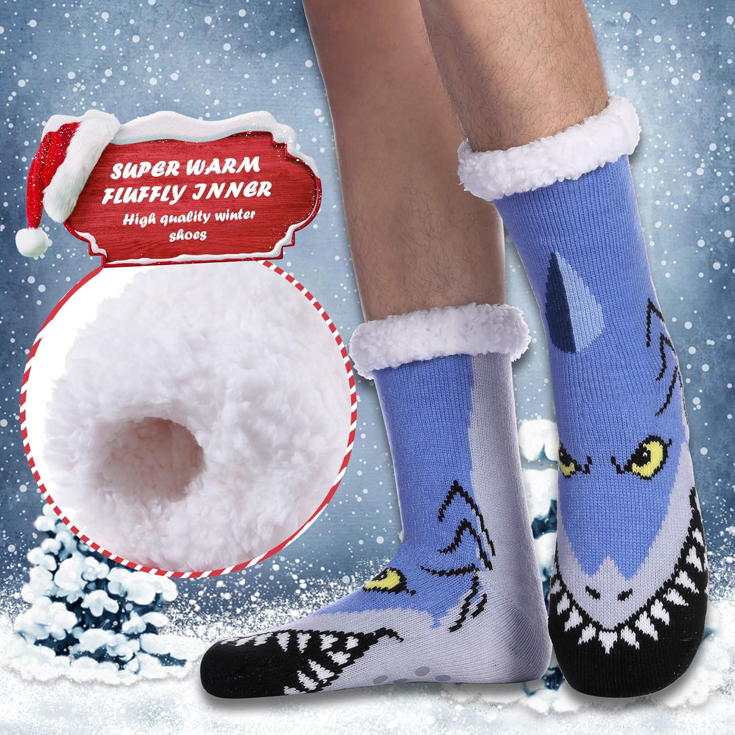 DYW Mens Thermal Slipper Socks