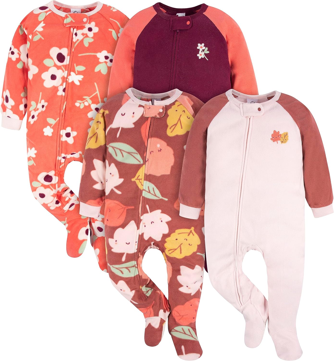 Gerber Flame-Resistant Fleece Pajamas 4-Pack