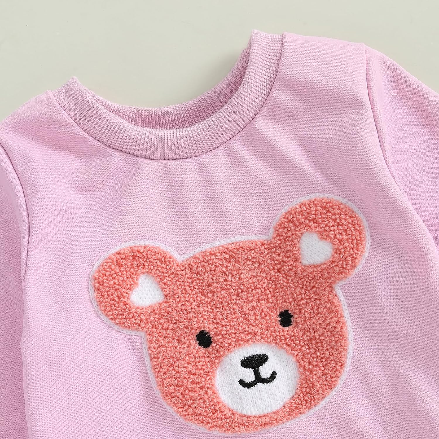 Cute Bear Sweater Pants Set for Toddler Girls
