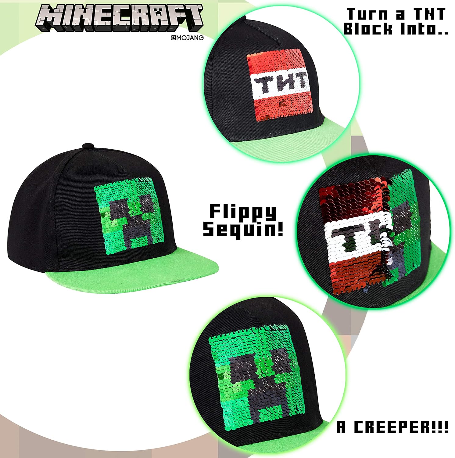 Minecraft Boys Baseball Cap