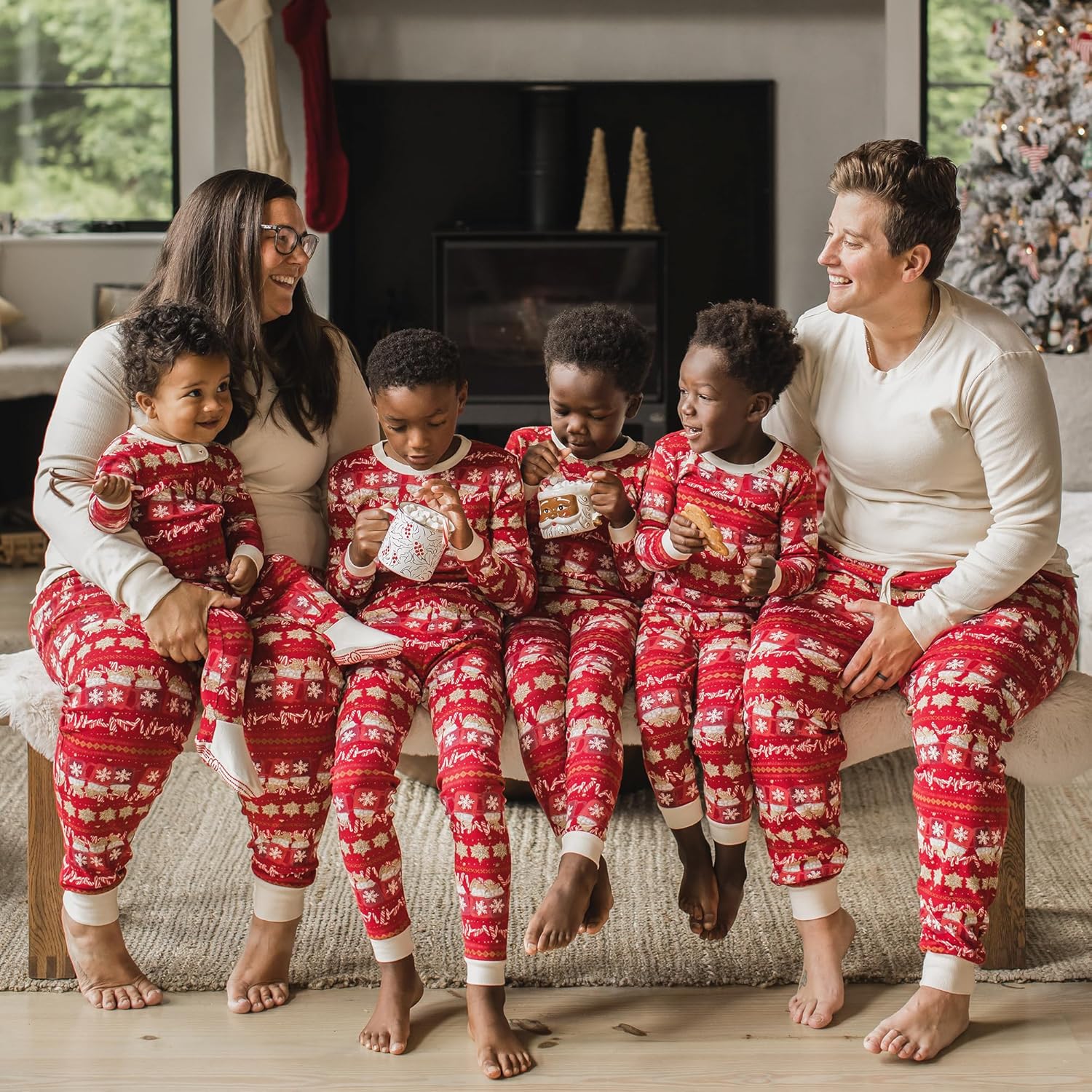 Burts Bees Baby Family Christmas Pajamas - Soft Organic Cotton for Kids Adults