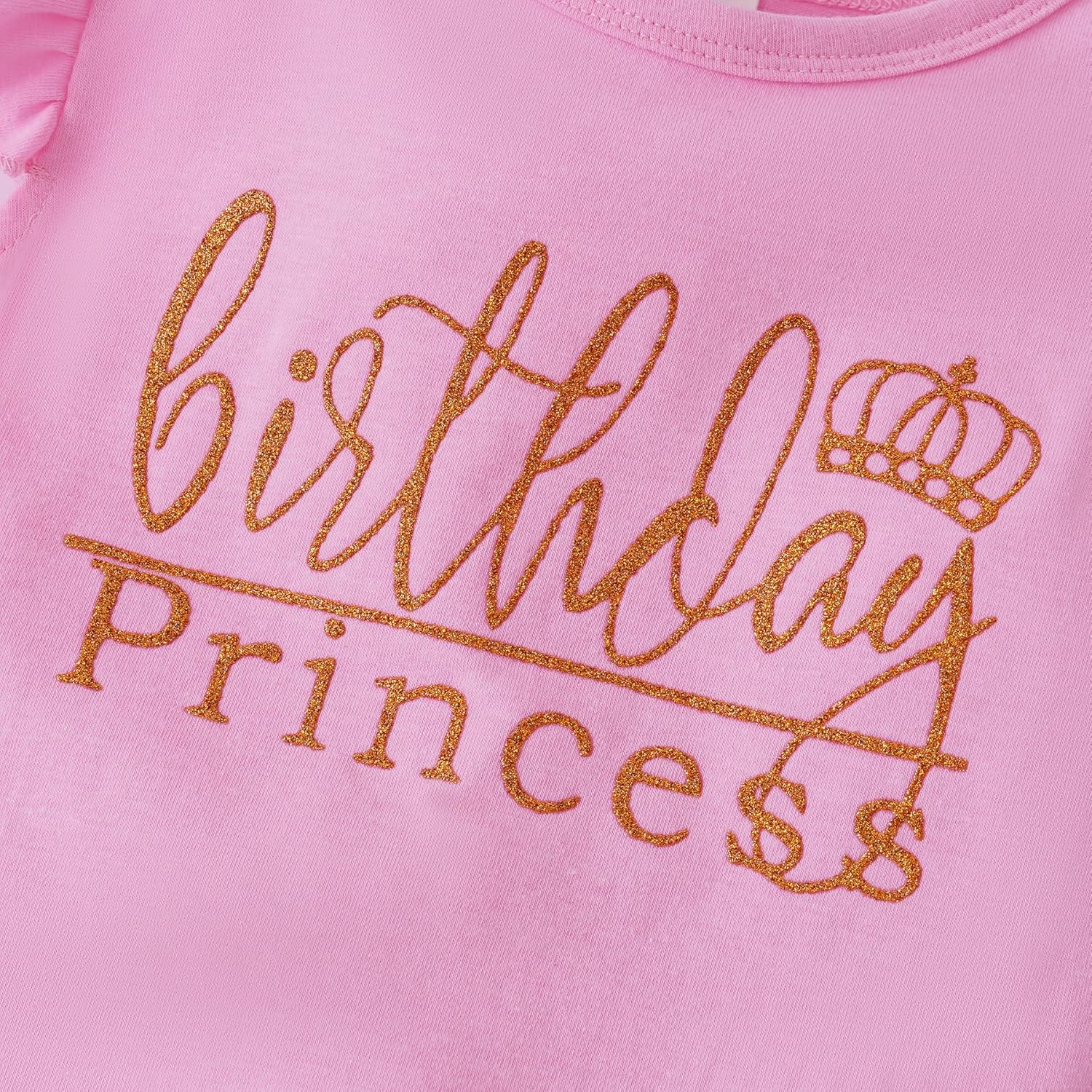 LYSMuch Princess Birthday Outfit Vest Skirt Set for Toddler Girls