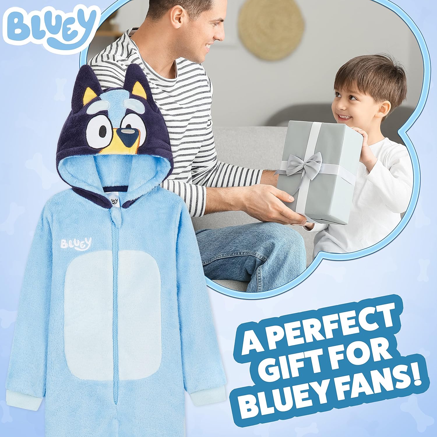 Bluey Fleece Romper Pajamas for Boys
